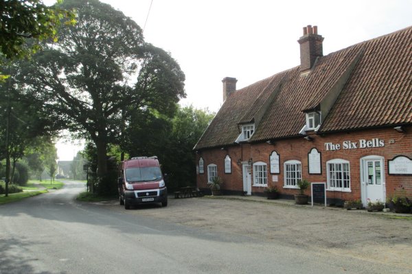 The Six Bells pub near Lavenham, Suffolk