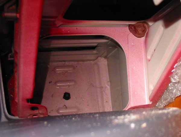 inside of van steel floor section