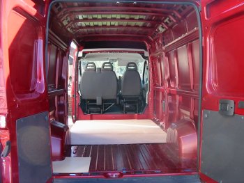 pic of empty interior of Fiat van