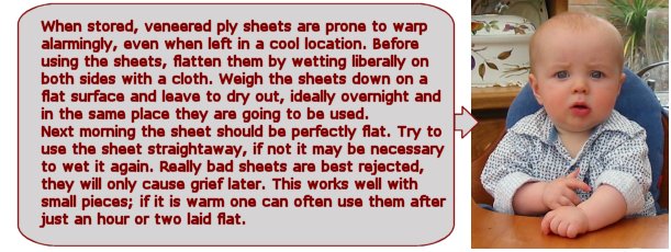 Felix tells how to flatten warped ply sheets
