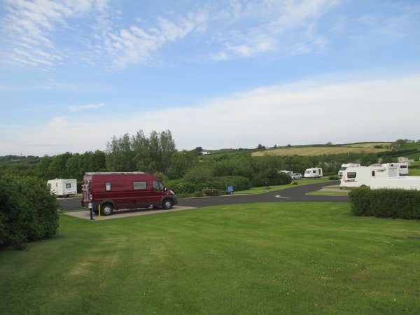 Immaculately kept campsite at Bushmills
