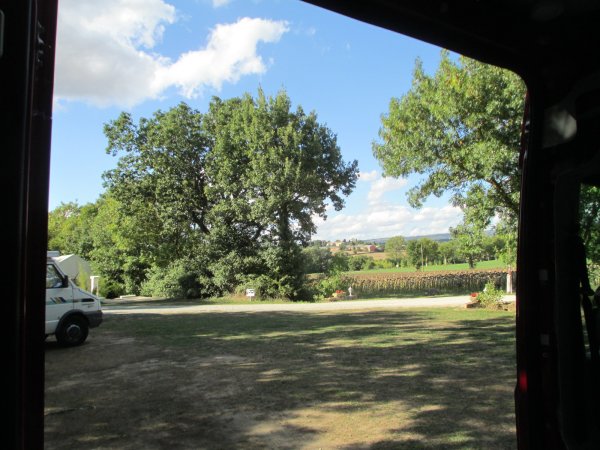View from the sofa at Castelnaudary