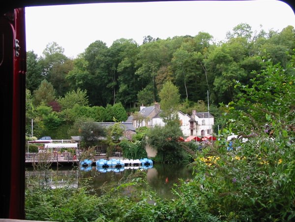 View from the van at Clecy campsite