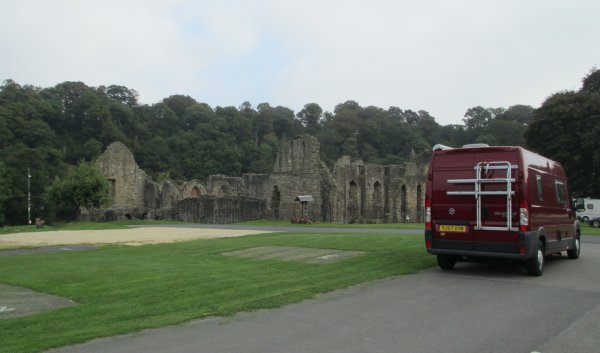 Finchale Abbey campsite near Durham