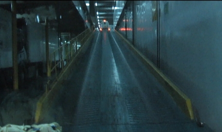 Camping on board Greek ferry