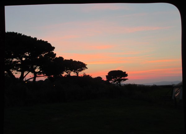 Sunset on a Certificated Site in Minehead, Somerset