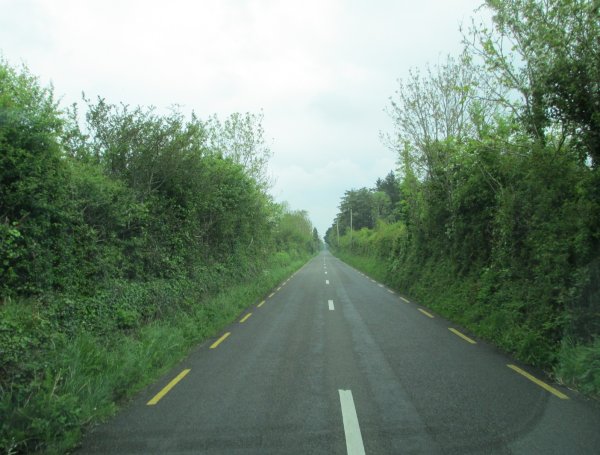 Road with no traffic near Mountshannon