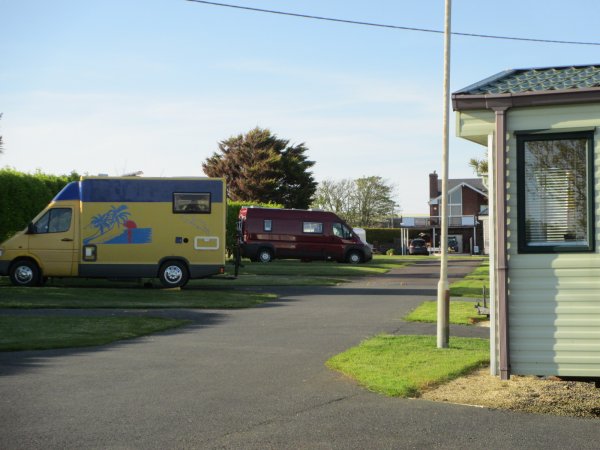 German self-built van at Newtown Cove campsite