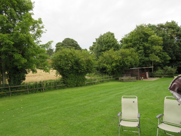 View of the sloping site