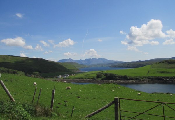 Cuillin Mountains in distance