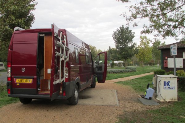 Motorhome service point at Villefrance-sur-Saone