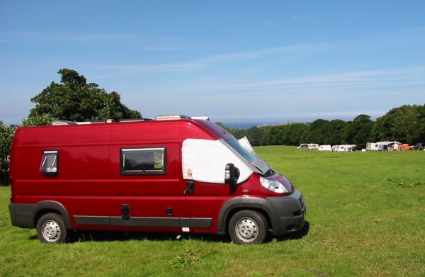 Camping and Caravanning Club temporary site for holidays