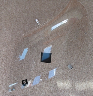 deflector with brackets