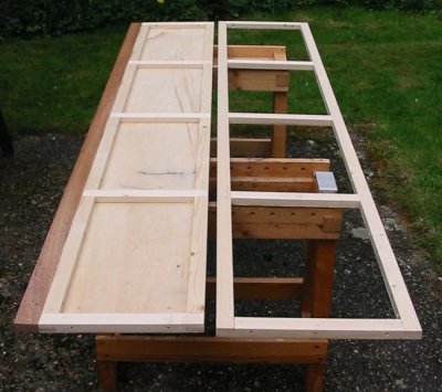 locker base and front frames