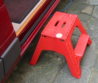 plastic folding step