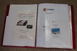 red book with all manf. instructions