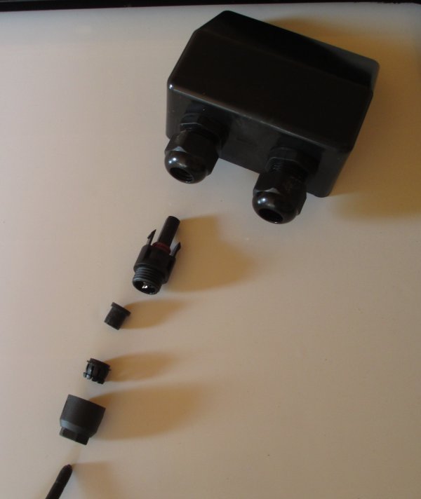 solar cable roof entry box