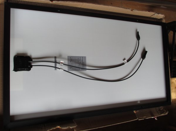 solar panel rear view