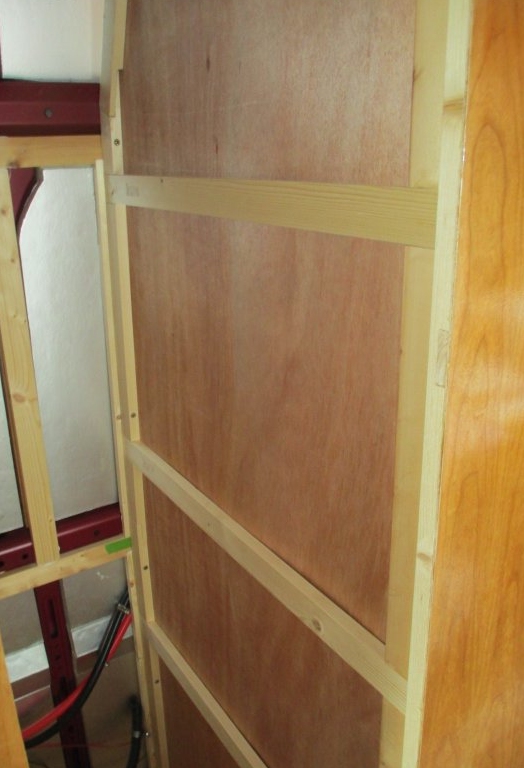 wardrobe wall in construction