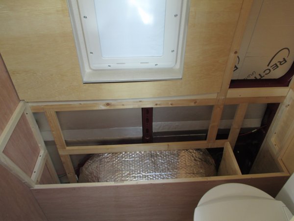 washroom framework around wheel arch