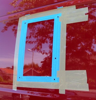 panel masked for window